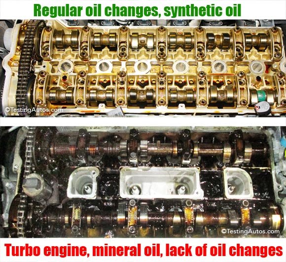 como luce un carro si no se le cambia el aceite