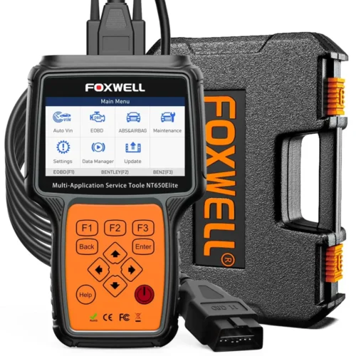 FOXWELL NT650 Elite inalámbrico OBD2 escáner automotriz SAS A/F aceite EPB BRT TPS 26 + reinicio herramienta de diagnóstico de coche profesional