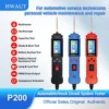 Probador de circuito automotriz 12 24V P100 P200, sonda de circuito de potencia, probador eléctrico, prueba de lámpara de voltaje de continuidad con Cable de luz de 2M