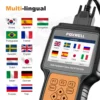 FOXWELL NT650 Elite inalámbrico OBD2 escáner automotriz SAS A/F aceite EPB BRT TPS 26 + reinicio herramienta de diagnóstico de coche profesional