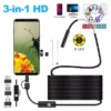 Cámara Endoscópica USB 5.5mm | Boroscopio 3 en 1 con LED e Inspección IP67