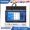Escáner OBD2 TOPDON AD600S herramienta de escaneo lector de código escáner de diagnóstico para ABS/SRS/AT/motor 9 servicio de reinicio actualización de por vida