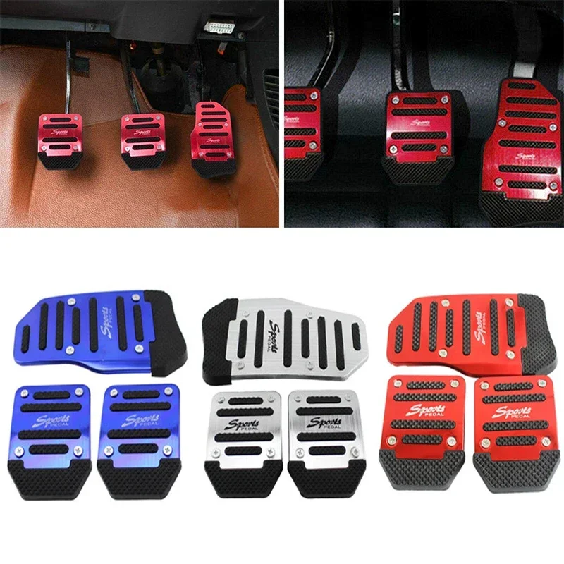 Pedales Deportivos de Aluminio para Coche Manual | Antideslizantes Universales