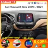 Android 15 Radio del coche para Chevrolet Onix 2020 - 2022 2023 2024 2025 reproductor de vídeo Multimedia navegación GPS estéreo WIFI 4G BT