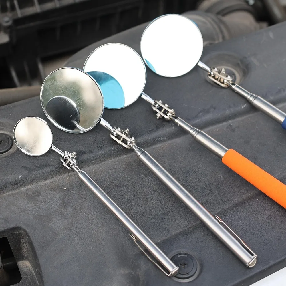 Espejo Telescópico de Inspección para Automóviles, Redondo de 30 mm y 50 mm, Giratorio 360°, Herramienta Extensible para Mecánicos de Automóviles, Reparación y Mantenimiento de Motores - Imagen 5