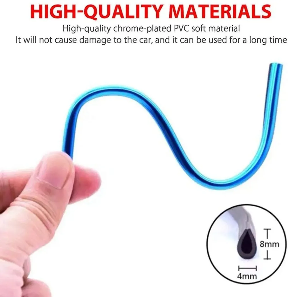 Decoración de rejilla de ventilación de coche pegatina embellecedora estilo U tira decorativa de salida de aire acondicionado decoración de coche - Imagen 5