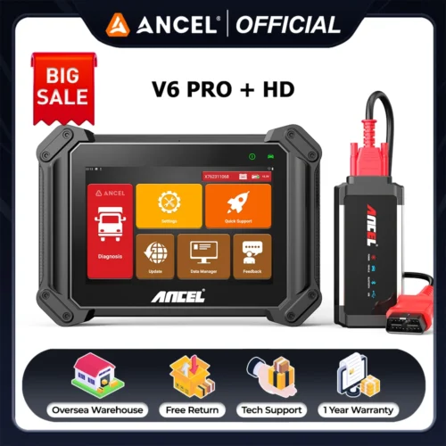 ANCEL V6 Pro + HD Escáner OBD2 automotriz herramienta de diagnostico profesional