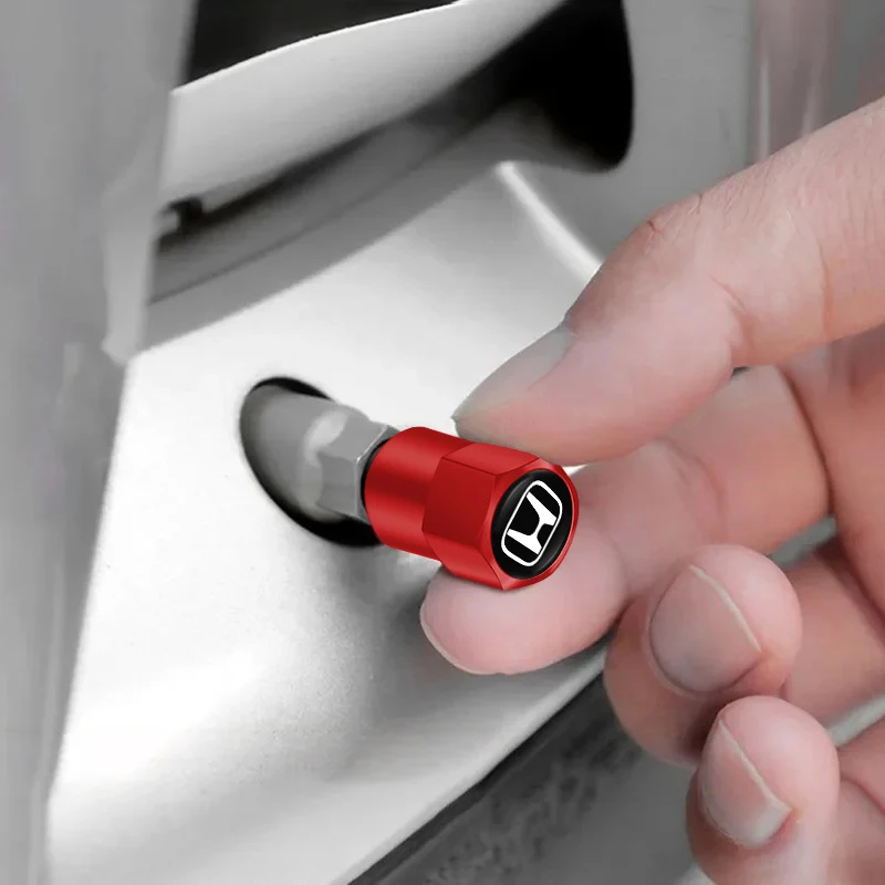 Tapa de válvula de rueda de neumático de coche, accesorios para Honda Civic Fit Jazz Accord Pilot CR-V Odyssey Passport City Shuttle HR-V - Imagen 5